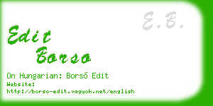edit borso business card