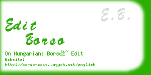 edit borso business card